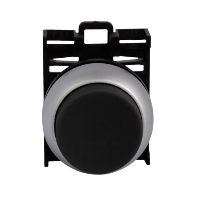 Eaton RMQ Titan M22 Series Black Maintained Push Button Head 22 mm Cutout IP69K 78635795 M22-DRH-S+M22-A