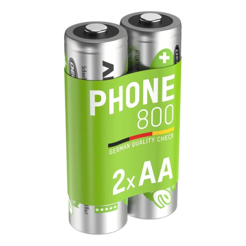 Ansmann Ansmann MaxE AA Nickel Metal Hydride Rechargeable AA Battery 800 mAh 1.2 V Pack of 2 5030902