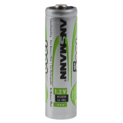 Ansmann Rechargeable AA Nickel Metal Hydride Battery 1.3 Ah Capacity 1.2 V Nominal Voltage Pack of 4 5030792