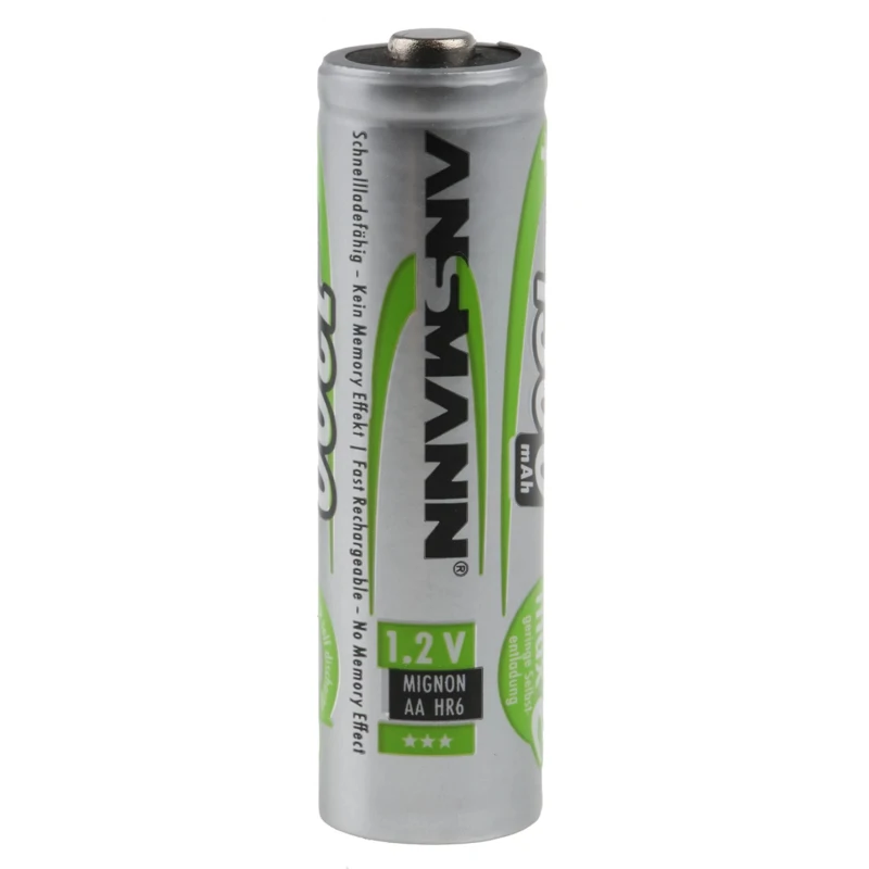 Ansmann Rechargeable AA Nickel Metal Hydride Battery 1.3 Ah Capacity 1.2 V Nominal Voltage Pack of 4 5030792
