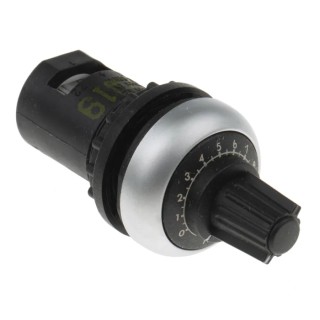 Eaton Rotary Potentiometer with Titanium Bezel and IP66 Rating 0.5W Screw Termination 229491 M22-R10K