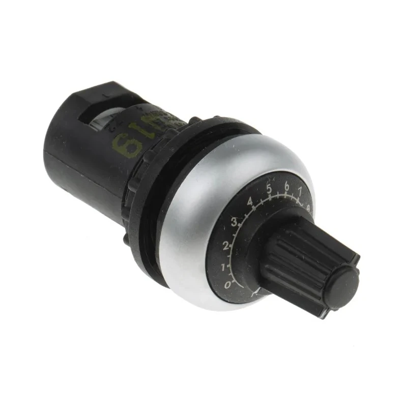 Eaton Rotary Potentiometer with Titanium Bezel and IP66 Rating 0.5W Screw Termination 229491 M22-R10K