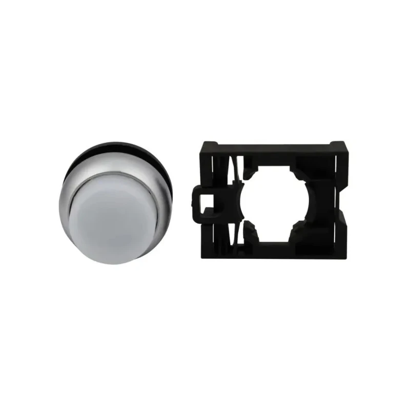 Eaton RMQ Titan M22 Series White Momentary Push Button Head, 22 mm Cutout, IP69K 78635811 M22-DLH-W+M22-A