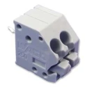 WAGO 250 Series PCB Female Solder Pin Lighting Connector, 2-Pole, 10A, 630V, Grey, 3.5mm Pitch 250-202