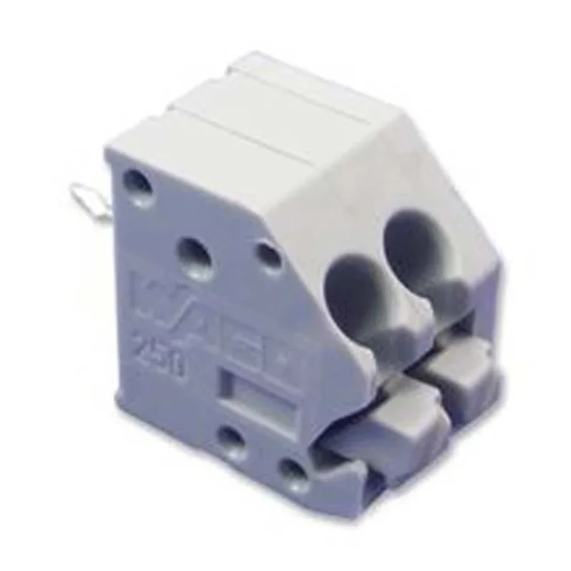 WAGO 250 Series PCB Female Solder Pin Lighting Connector, 2-Pole, 10A, 630V, Grey, 3.5mm Pitch 250-202
