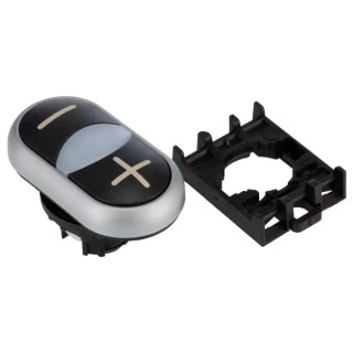 Eaton RMQ Titan M22 Series Black Momentary Push Button Head 22 mm Cutout IP66 70011281 M22-DDL-S-X4/X5+M22-A