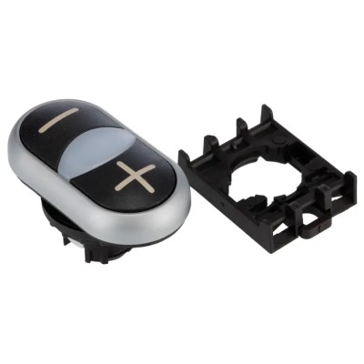 Eaton RMQ Titan M22 Series Black Momentary Push Button Head 22 mm Cutout IP66 70011281 M22-DDL-S-X4/X5+M22-A
