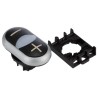 Eaton RMQ Titan M22 Series Black Momentary Push Button Head 22 mm Cutout IP66 70011281 M22-DDL-S-X4/X5+M22-A