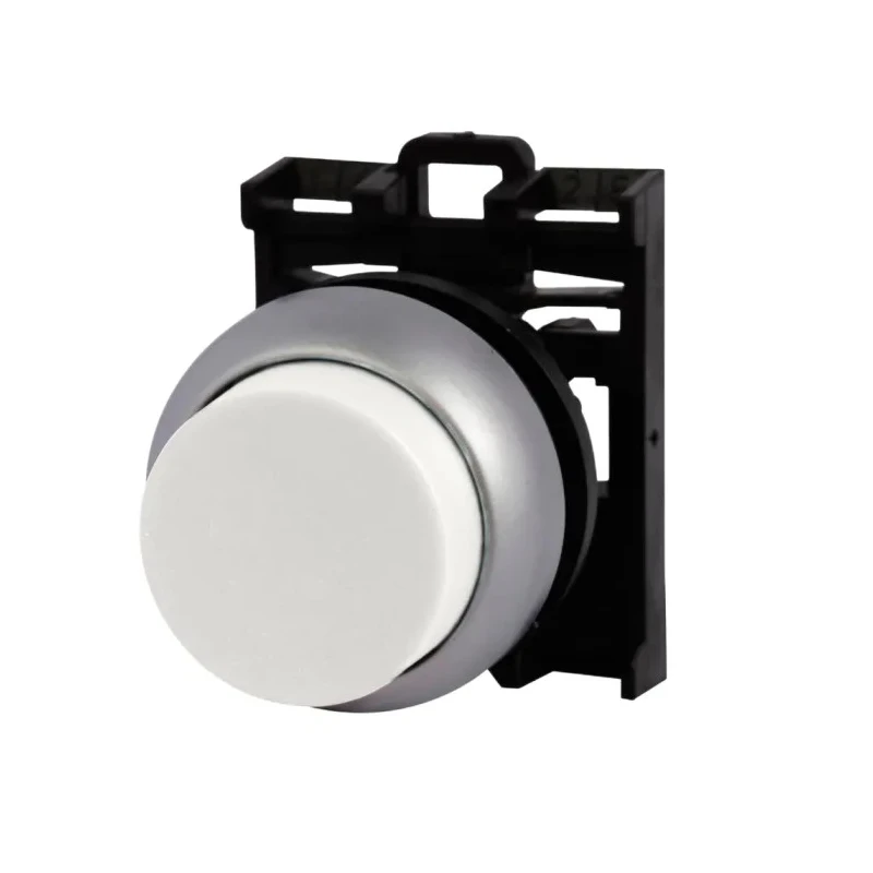 Eaton RMQ Titan M22 Series White Maintained Push Button Head 22 mm Cutout IP69K 78635796 M22-DRH-W+M22-A