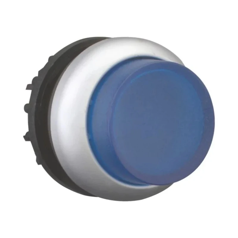 Eaton RMQ Titan M22 Series Blue Round Momentary Push Button Head 22 mm Cutout Diameter IP69K 78635815 M22-DLH-B+M22-A