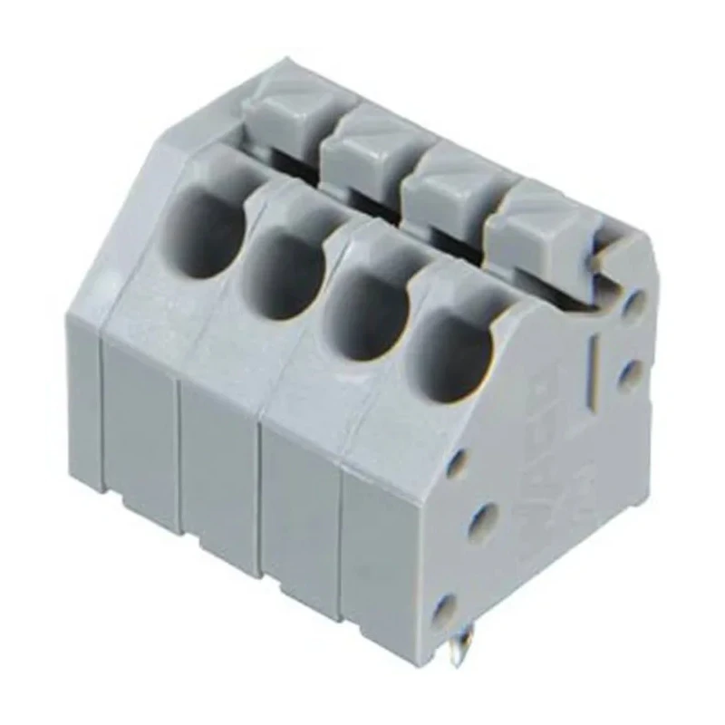 WAGO 250 Series 4-Pole PCB Terminal Block Female Push-in 630V 10A 0.2-1.5mm² Copper Alloy Contact 250-204