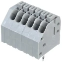 WAGO 250 Series PCB Female Solder Pin Lighting Connector, 6-Pole, 2.5mm Pitch, 320V, Grey 250-406
