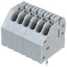WAGO 250 Series PCB Female Solder Pin Lighting Connector, 6-Pole, 2.5mm Pitch, 320V, Grey 250-406