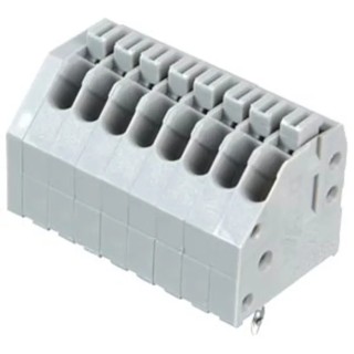 WAGO 250 Series PCB Female Solder Pin Lighting Connector 8-Pole 8-Way 2.5mm Pitch 320V 24AWG 250-408