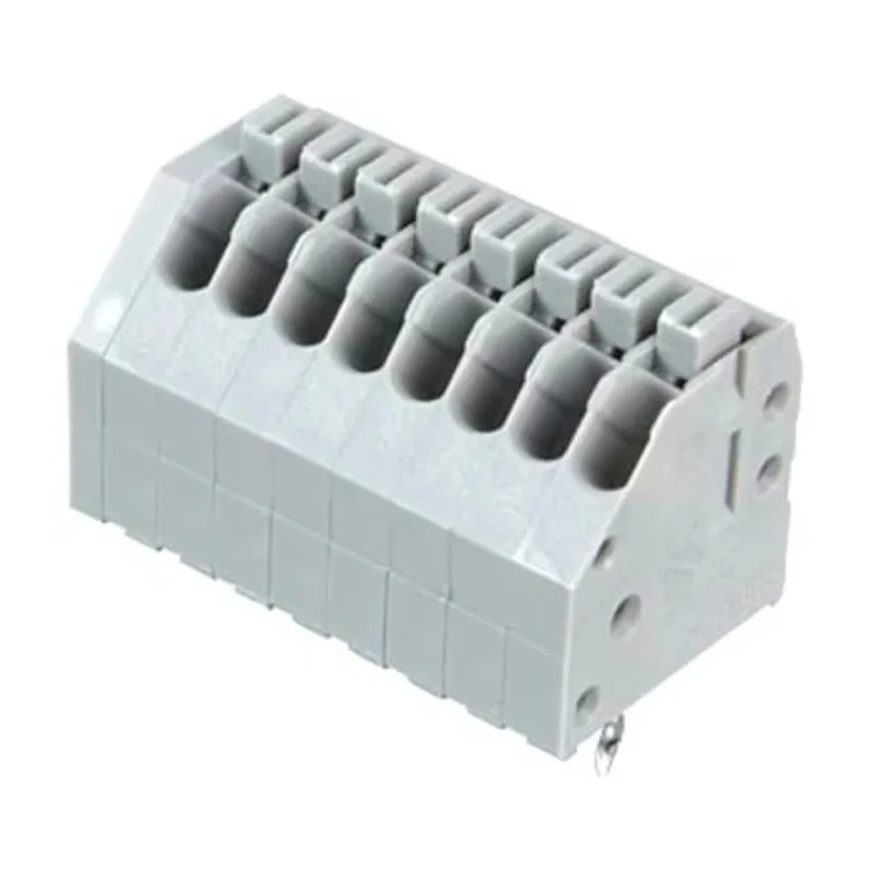 WAGO 250 Series PCB Female Solder Pin Lighting Connector 8-Pole 8-Way 2.5mm Pitch 320V 24AWG 250-408