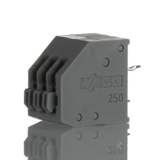 WAGO 250 Series 3-Pole PCB Terminal Block Female Solder Pin, 320V, 4A/5A, Grey, 2.5mm Pitch 250-403