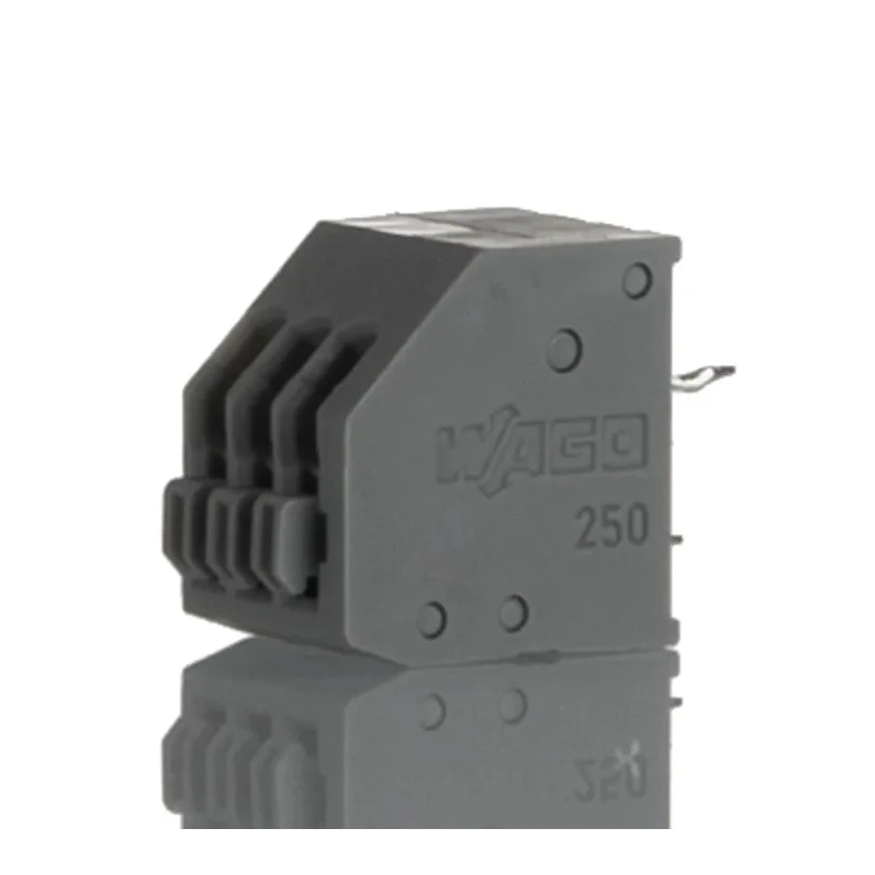 WAGO 250 Series 3-Pole PCB Terminal Block Female Solder Pin, 320V, 4A/5A, Grey, 2.5mm Pitch 250-403