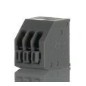 WAGO 250 Series 3-Pole PCB Terminal Block Female Solder Pin, 320V, 4A/5A, Grey, 2.5mm Pitch 250-403