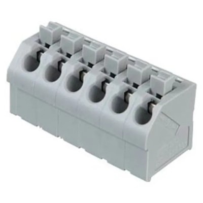 WAGO 250 Series PCB Female Solder Pin 6-Pole Lighting Connector 630V 10A 17.5A 2A 250-506