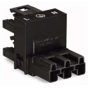 WAGO 770 Series Cable Winsta Mini H Distribution Connector Male/Female Crimp, 3-Pole, 25A, 3-Way 770-636