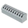 WAGO 250 Series PCB Female Solder Pin Lighting Connector, 10-Pole, 10A/17.5A/2A, 5mm Pitch, Grey 250-510