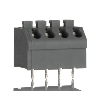 WAGO 250 Series 4-Pole 4-Way PCB Terminal Block Female Solder Pin, 5mm Pitch, 630V Voltage 250-504