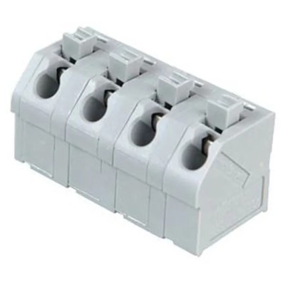 WAGO 250 Series PCB Female Solder Pin Lighting Connector 4-Pole 4-Way 1kV 250-604