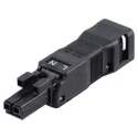 WAGO 890 Series 2-Pole Cable Winsta Mini Socket Female Cage Clamp Lighting Connector 16A 250V IP40 890-102