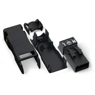 WAGO 890 Series Cable Winsta Mini Plug Male Cage Clamp 3-Pole 16A 250V IP40 890-113