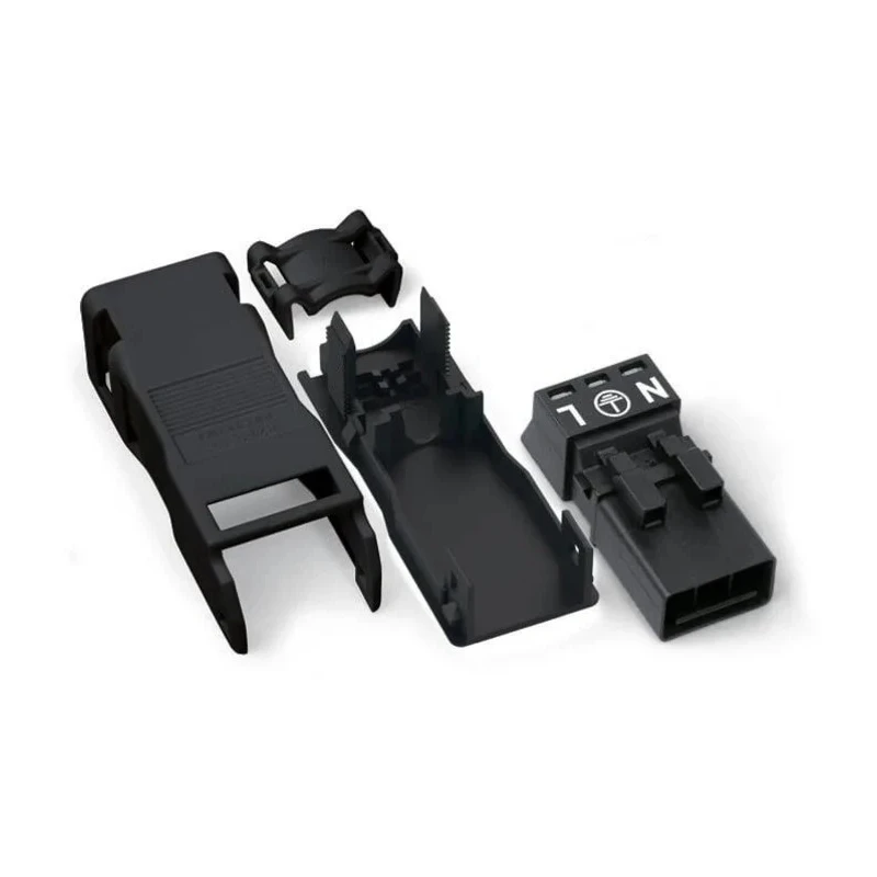 WAGO 890 Series Cable Winsta Mini Plug Male Cage Clamp 3-Pole 16A 250V IP40 890-113