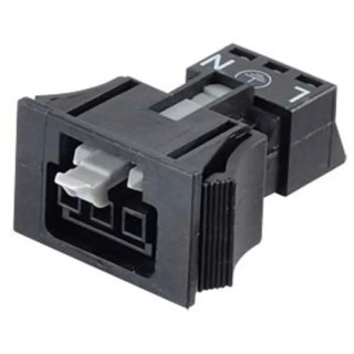 WAGO 890 Series Snap-in Winsta Mini Snap In Socket Female Cage Clamp, 3-Pole, 16A, 3-Way, 250V, IP40 890-703