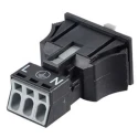 WAGO 890 Series Snap-in Winsta Mini Snap In Socket Female Cage Clamp, 3-Pole, 16A, 3-Way, 250V, IP40 890-703