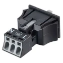 WAGO 890 Series 3-Pole 16A Snap-in Winsta Mini Snap In Plug Male Cage Clamp, 3-Way, 250V, IP20, IP40 890-713