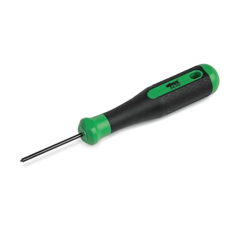 WAGO 206 Series Operating Tool Male Lighting Connector Green Black Germany 206-859