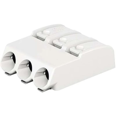WAGO 2060 Series PCB Terminal Block Female Push-in, 3-Pole, 9A, 320V, 3-Way 2060-453/998-404