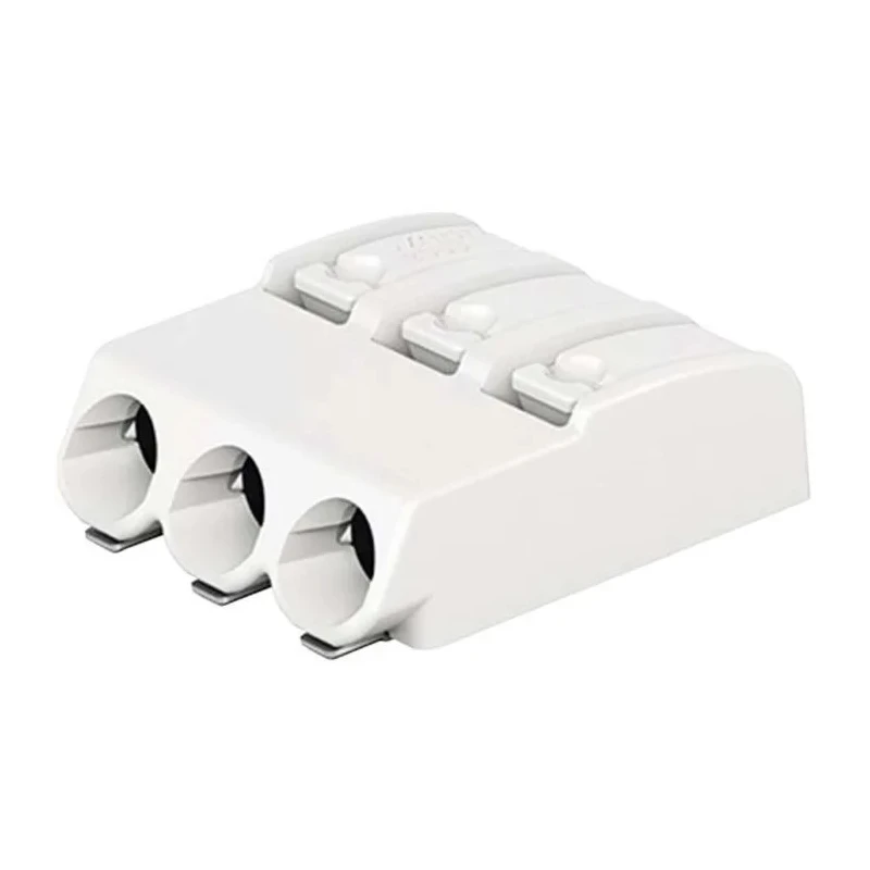 WAGO 2060 Series PCB Terminal Block Female Push-in, 3-Pole, 9A, 320V, 3-Way 2060-453/998-404