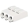 WAGO 2060 Series PCB Terminal Block Female Push-in, 3-Pole, 9A, 320V, 3-Way 2060-453/998-404