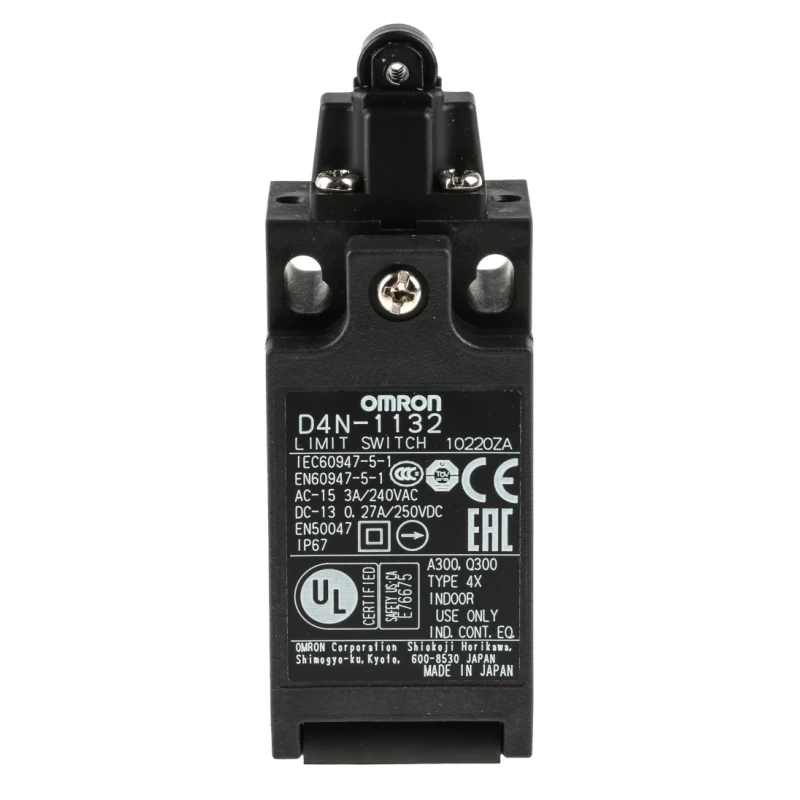 Omron D4n Series Roller Plunger Interlock Switch, 1 NO/1 NC, IP67 