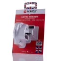 SKROSS Travel Adapter World UK, 13A, 250V USB Charging Port SKR-0087RS