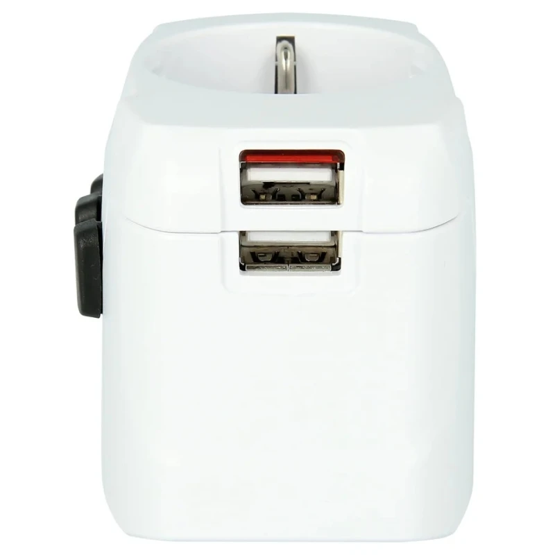 SKROSS Travel Adapter & Converter 6.3A 250V Euro Type F Schuko Plug Retractable Plugs SKR-0085RS