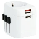 SKROSS Travel Adapter & Converter 6.3A 250V Euro Type F Schuko Plug Retractable Plugs SKR-0085RS