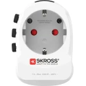 SKROSS Travel Adapter & Converter 6.3A 250V Euro Type F Schuko Plug Retractable Plugs SKR-0085RS