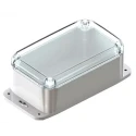 CAMDENBOSS Flanged 72 Series Grey Transparent Lid Polycarbonate Enclosure IP66 78.5 mm x 193.8 mm x 117.6 mm CHD7211GY