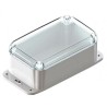 CAMDENBOSS Flanged 72 Series Grey Transparent Lid Polycarbonate Enclosure IP66 78.5 mm x 193.8 mm x 117.6 mm CHD7211GY