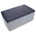 CAMDENBOSS 1102 Series Grey Transparent Lid ABS Enclosure, IP54, 35 mm x 90 mm x 50 mm CSACTT001