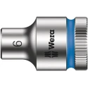 Wera 3/8 in Drive 6 mm 6 Point Hex Socket, Chrome Vanadium Steel, 29mm Overall Length 05003551001