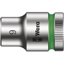 Wera 3/8 in Drive 9 mm 6 Point Hex Socket Chrome Vanadium Steel 29mm Overall Length 05027109001