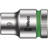 Wera 3/8 in Drive 9 mm 6 Point Hex Socket Chrome Vanadium Steel 29mm Overall Length 05027109001