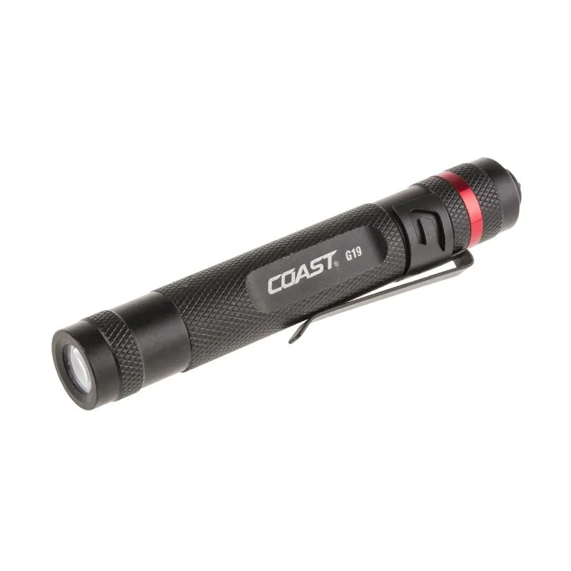 Coast LED Pen Torch Black 54 lm Flood Beam, Aluminium Housing, 102 mm G19