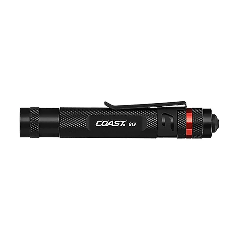Coast LED Pen Torch Black 54 lm Flood Beam, Aluminium Housing, 102 mm G19